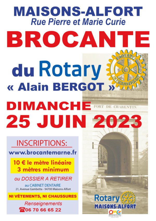 2023 Brocante Alain Bergot du Rotary-Club